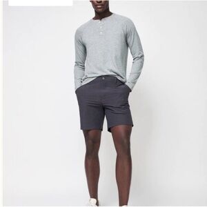 Faherty All Day Performance Shorts 36 blue gray 9” Athleisure golf quick dry